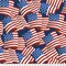 Patriotic American Flags Anti-Pill Premium Fleece Fabric | By The Yard